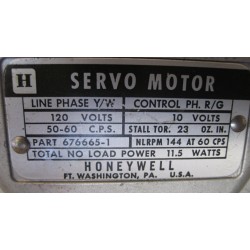 Honeywell Servo Motor 676665-1
